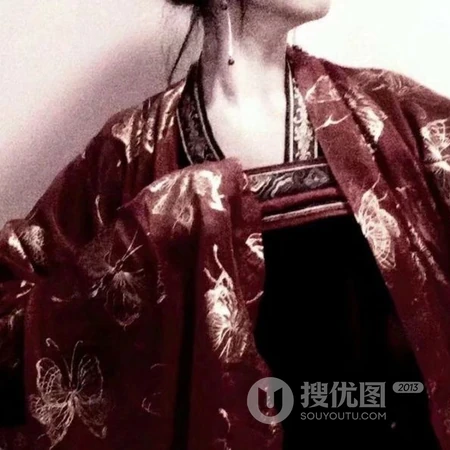 穿古代新娘装的古风女生QQ头像