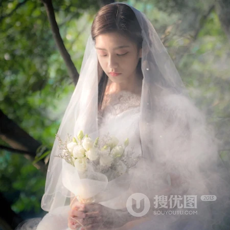 美丽姑娘嫁人啦，高颜值女生婚纱摄影头像图片