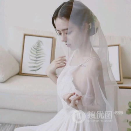 美丽姑娘嫁人啦，高颜值女生婚纱摄影头像图片