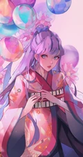 插画师动漫女性角色手绘图片，画面太唯美