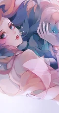 插画师动漫女性角色手绘图片，画面太唯美