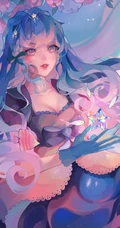 插画师动漫女性角色手绘图片，画面太唯美