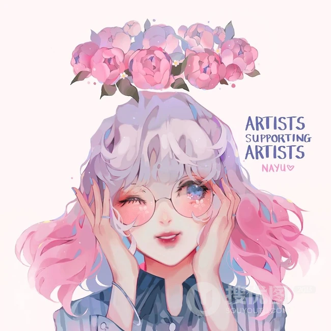 插画师动漫女性角色手绘图片，画面太唯美