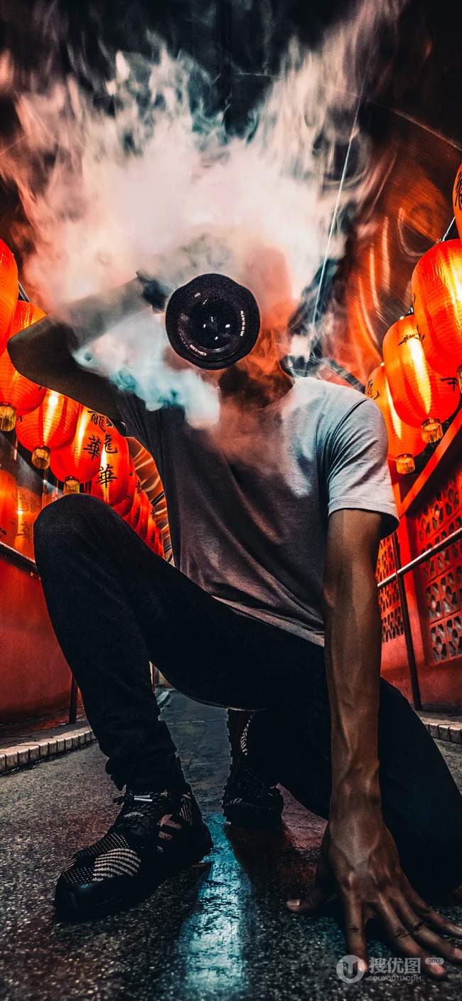 欧美帅哥美国唐人街夜间特色街拍酷手机壁纸