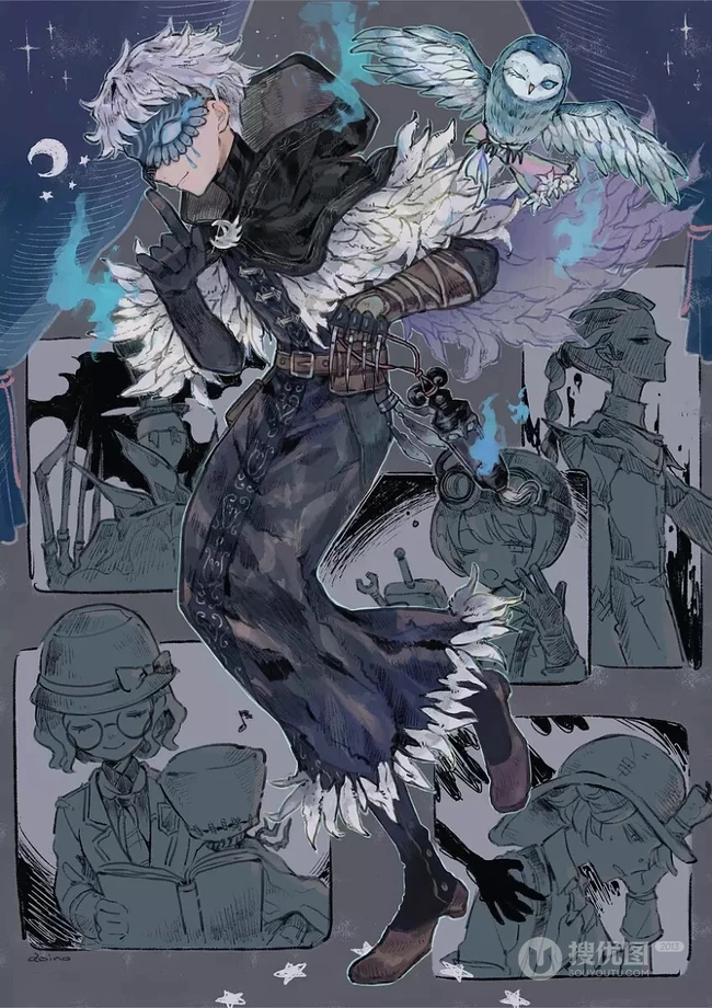 第五人格人物图片，各国画师笔下的游戏动漫第五人格插画手绘图片
