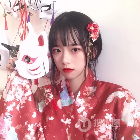 日式和服cosplay小姐姐QQ头像4月14日推荐