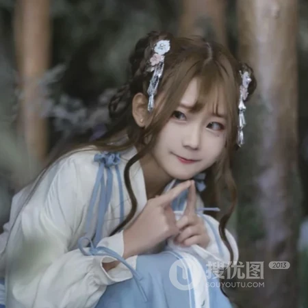 灵气十足的古代少女古风头像图片