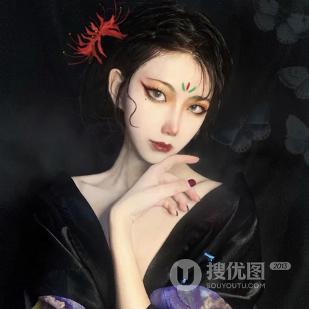 霸气冷酷的古风妖精，女生白蛇的创意头像图片