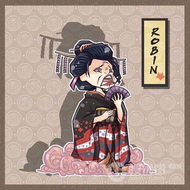 灰灰风格的海贼王人物图片