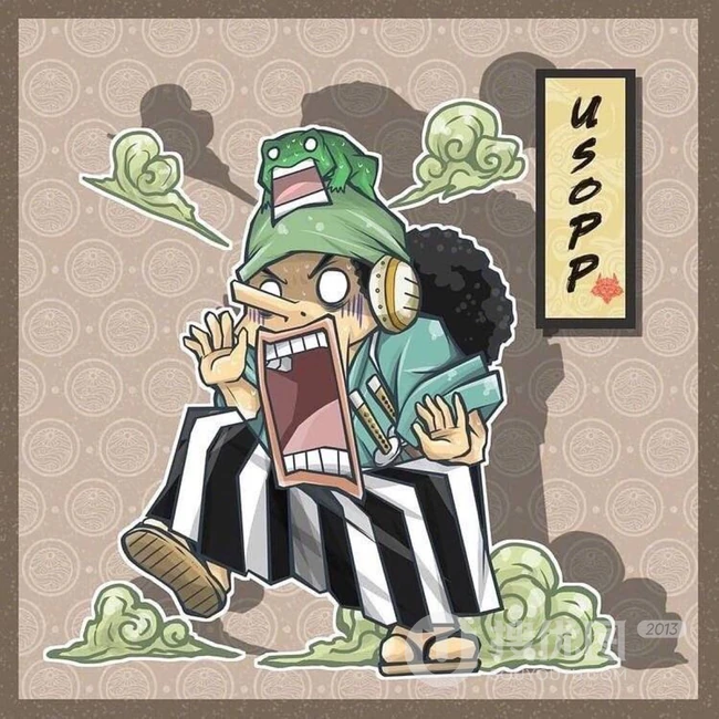 灰灰风格的海贼王人物图片