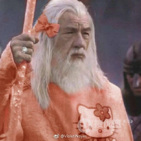 带蝴蝶结的大法师甘道夫搞笑王者荣耀五排开黑头像