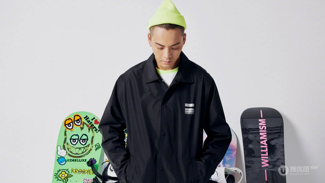 陈伟霆滑雪板冬季摄影个性桌面壁纸