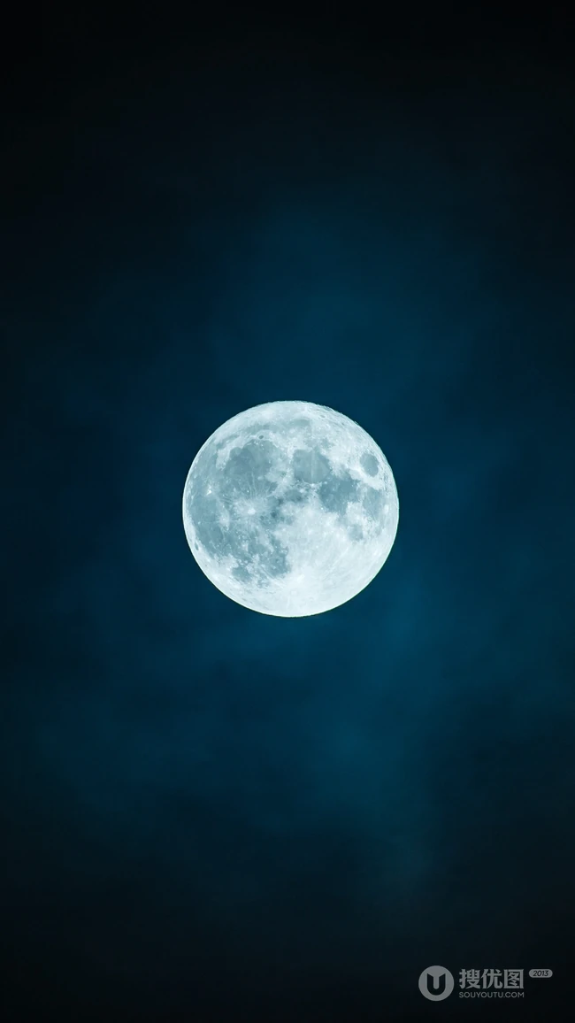 唯美的天空满月高清手机壁纸