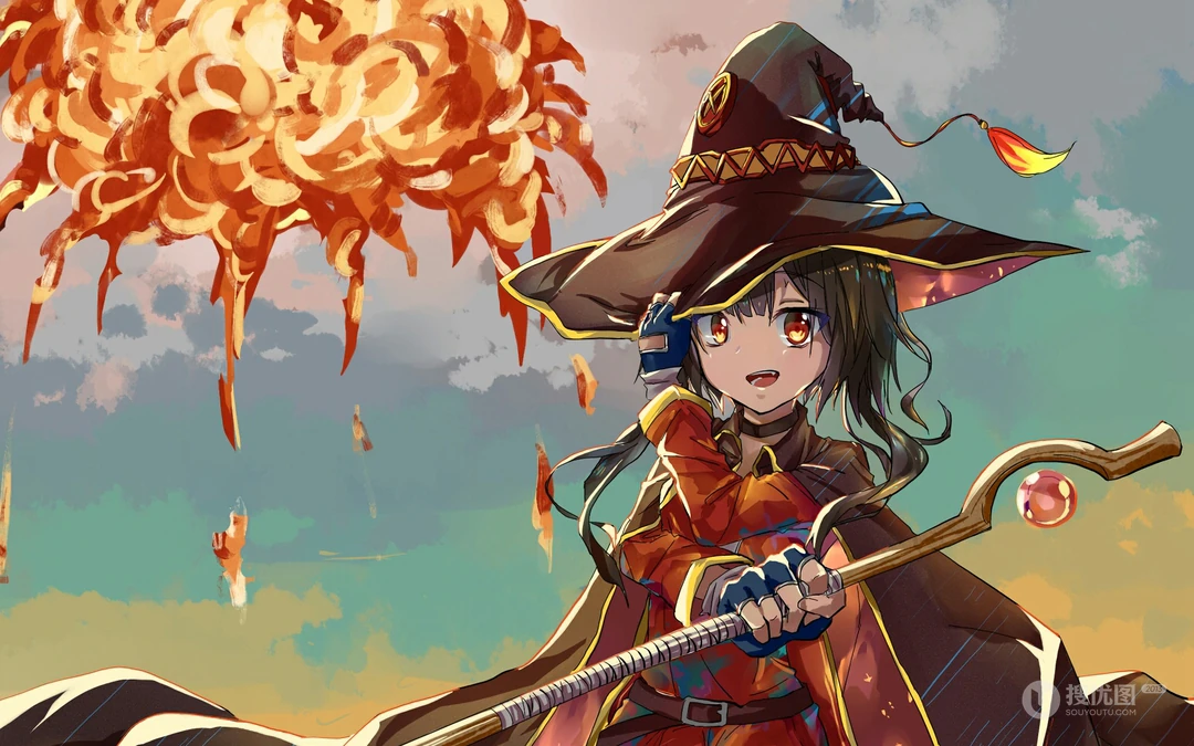 漫画小说《为美好的世界献上祝福》大法师人物插画鉴赏
