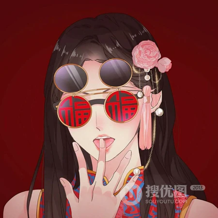 最潮动漫中式结婚新娘新郎情侣and夫妻头像图片