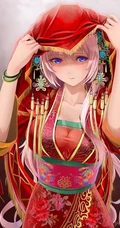 最美中式新娘装的动漫少女插画图片可做手机壁纸