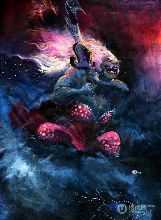 暗黑油画风海贼王反派人物图片鉴赏