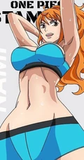 海贼王女主角娜美超气质的一组插画图片