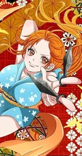 海贼王女主角娜美超气质的一组插画图片