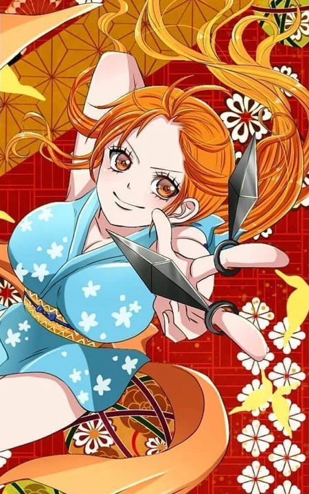海贼王女主角娜美超气质的一组插画图片