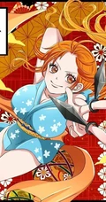 海贼王女主角娜美超气质的一组插画图片