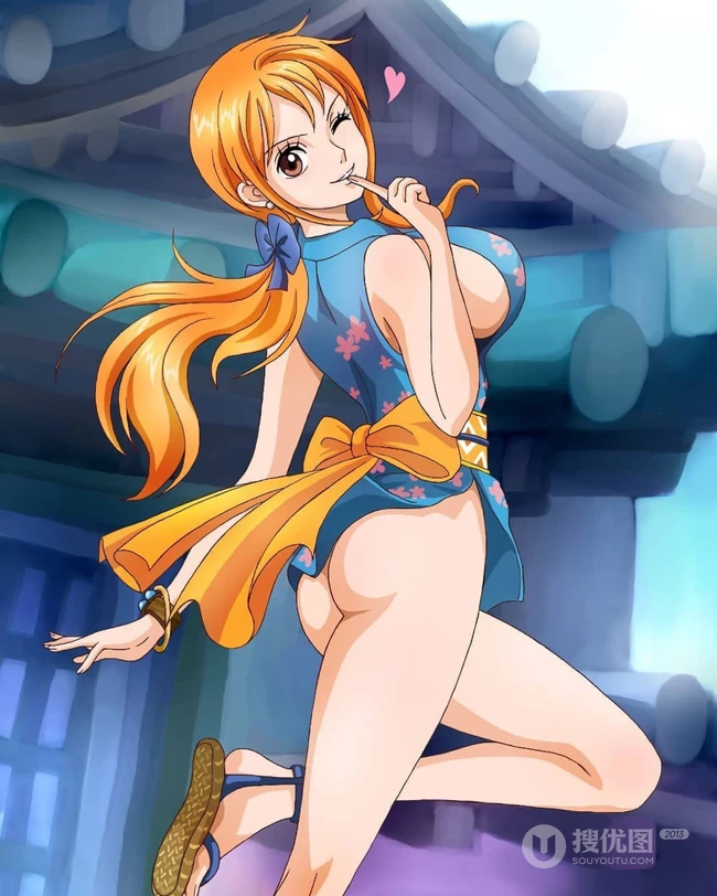 海贼王女主角娜美超气质的一组插画图片
