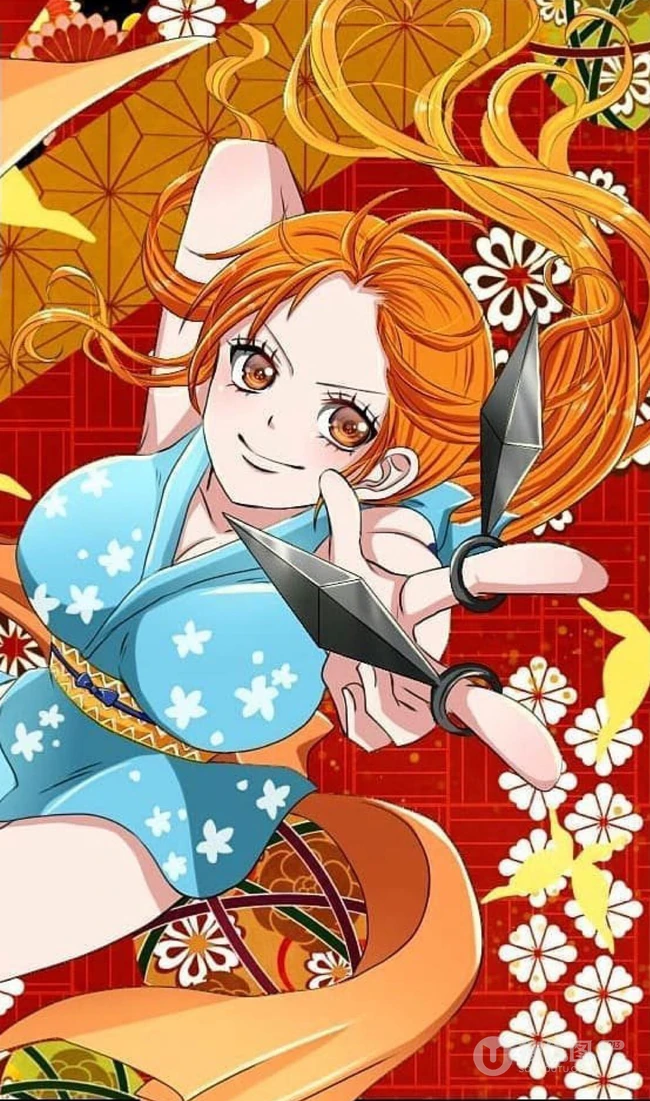海贼王女主角娜美超气质的一组插画图片