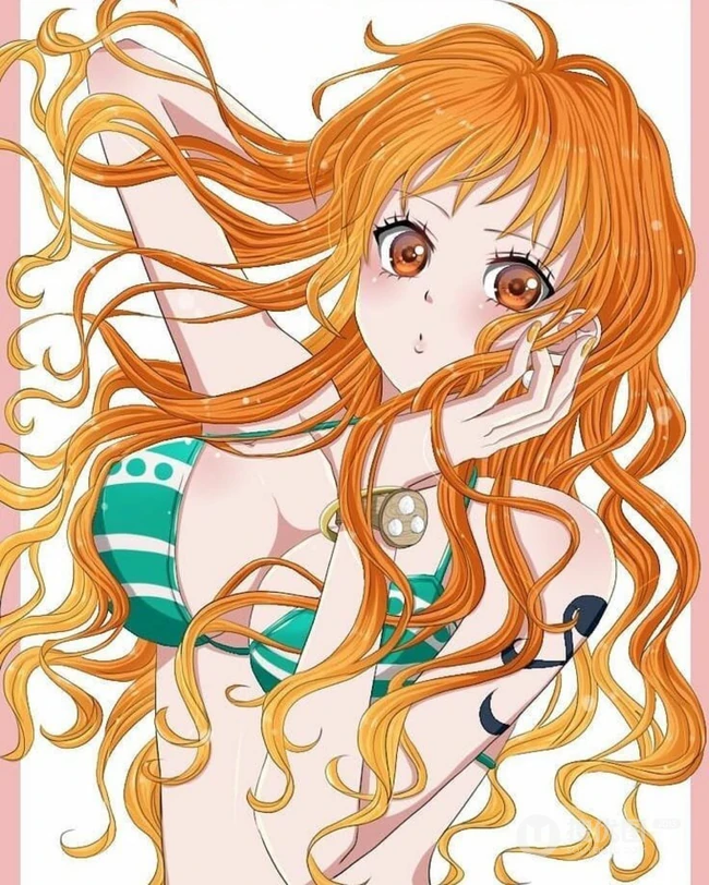 海贼王女主角娜美超气质的一组插画图片