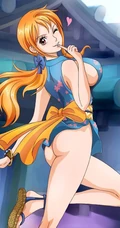 海贼王女主角娜美超气质的一组插画图片
