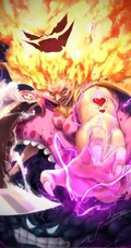 海贼王炫彩朋克风插画图片4月14日鉴赏