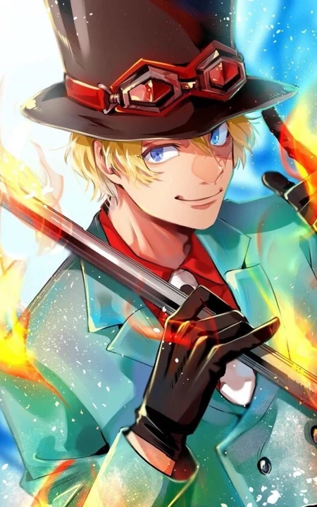 海贼王炫彩朋克风插画图片4月14日鉴赏
