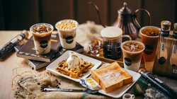 甜食咖啡，奶茶，面包等唯美摄影电脑背景