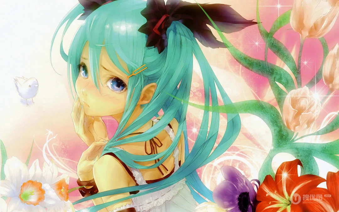 动漫人物初音未来绚丽壁纸4月14日