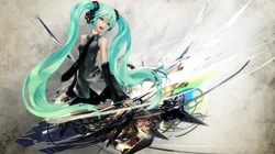 初音未来电脑桌面背景4月14日推荐二