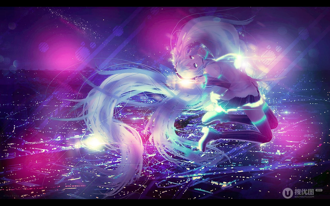 初音未来电脑桌面背景4月14日推荐二