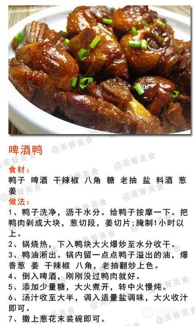 啤酒鸭的做法图片，各种香辣啤酒鸭做法图片参考 第2张