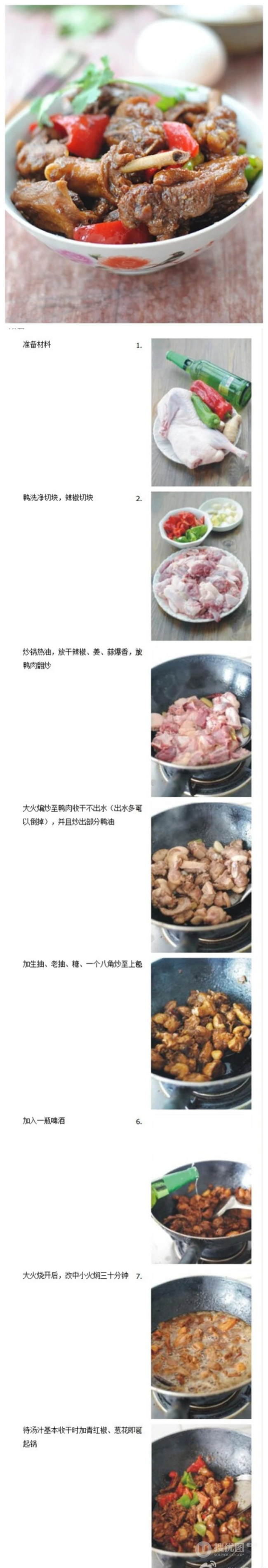 啤酒鸭的做法图片，各种香辣啤酒鸭做法图片参考 第6张