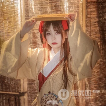 可爱的伴读女书童头像