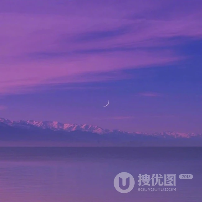 一天中最美的太阳，紫色的天空夕阳唯美图片 第8张