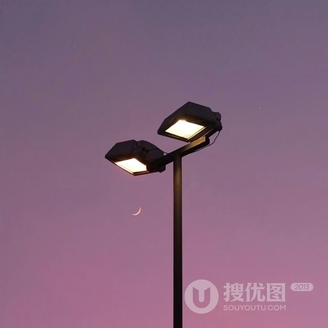 一天中最美的太阳，紫色的天空夕阳唯美图片 第2张