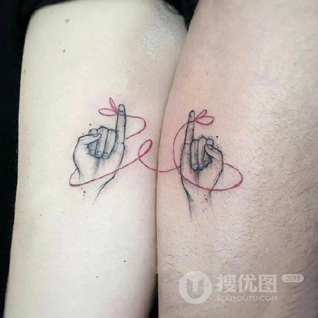 创意纹身小图案，适合情侣的创意纹身或贴纸小图案图片欣赏 第1张