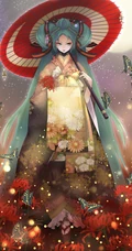 唯美和服古风动漫插画，二次元和服女王轻熟美图欣赏