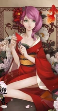 唯美和服古风动漫插画，二次元和服女王轻熟美图欣赏