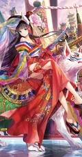 唯美和服古风动漫插画，二次元和服女王轻熟美图欣赏