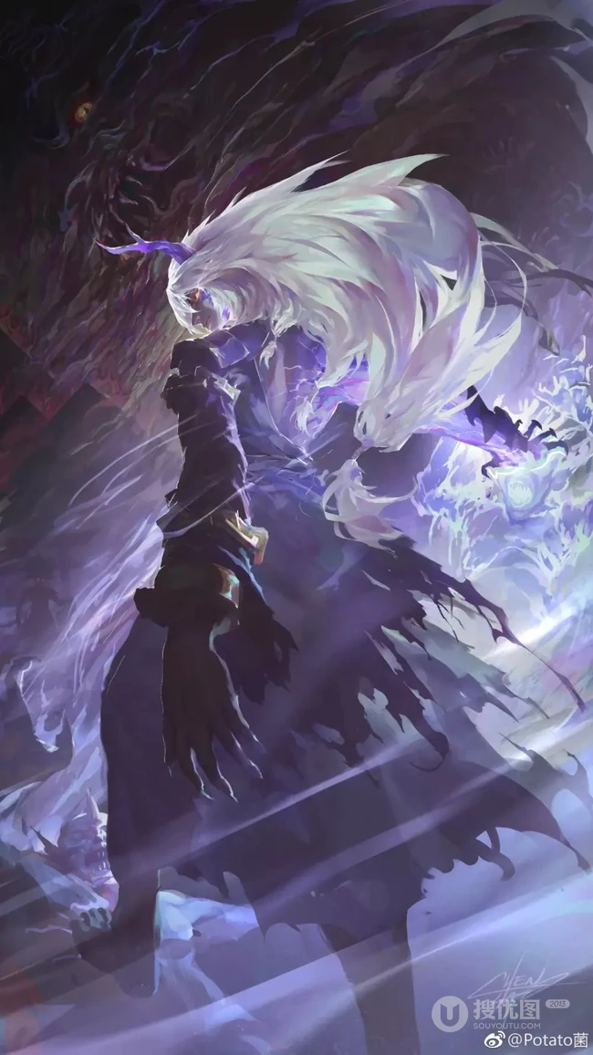 阴阳师精美同人动漫图片，唯美动漫阴阳师茨木&吞吞插画图片