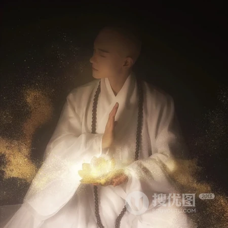 创意真人COS法海摄影头像图片