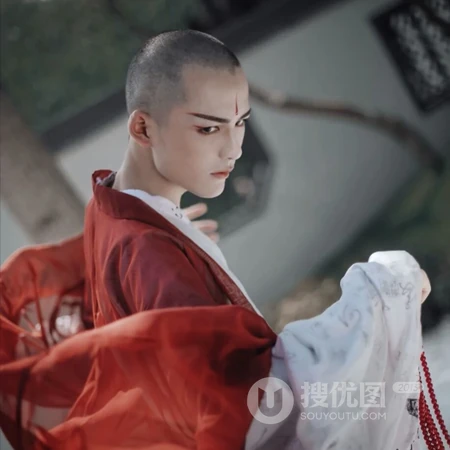 创意真人COS法海摄影头像图片