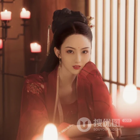 盛世美颜的红衣古风女生头像推荐