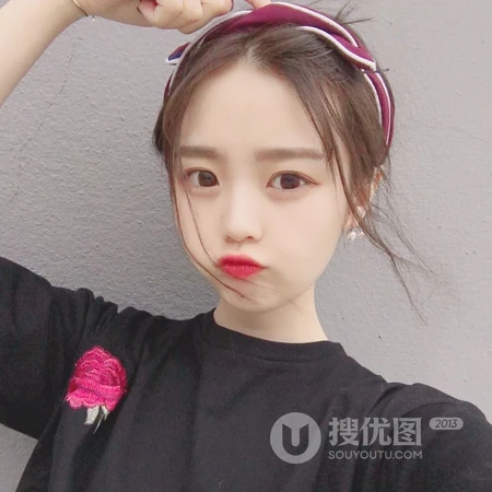 大眼可爱女生的可爱表情头像图片