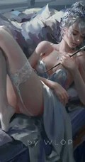 鬼刀气质动漫女生图片集（一）真实好看的欧式气质女生绘本图片